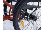 Tricycle adulte non électrique Damius ESSENTIEL orange métallisé pneus tout chemin