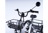 Option panier avant vissé sur cadre tricycle