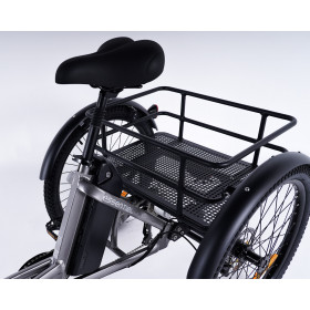 Grand panier arrière du tricycle adulte électrique Essentiel