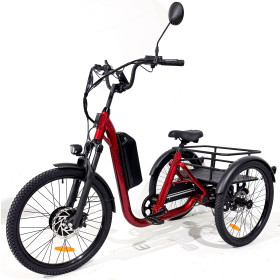 Tricycle Evasion électrique Rouge pour adulte