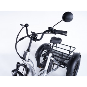Tricycle adulte électrique avec rétroviseur de série