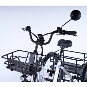 Option panier avant vissé sur cadre tricycle