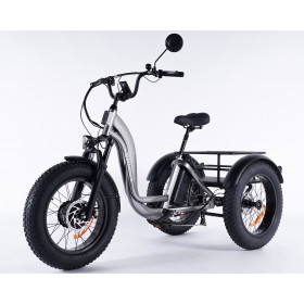 Tricycle électrique Essentiel Fatbike gris