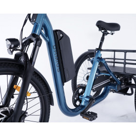 Tricycle adulte électrique Damius EVASION version 24″ pour taille 1m60‑1m90