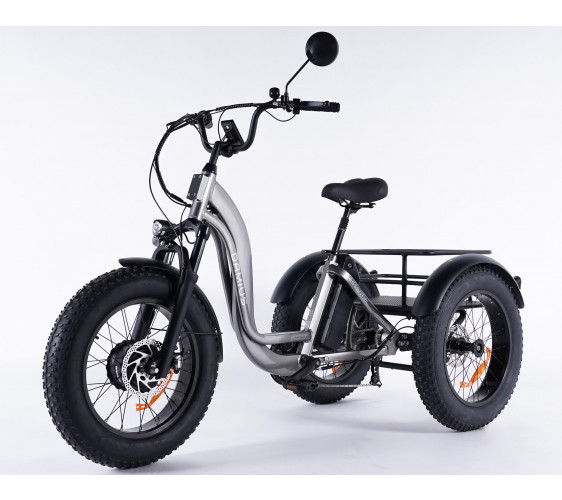 Tricycle électrique Essentiel Fatbike gris