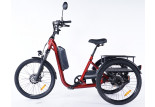 Vélo trois roues à assistance électrique Damius EVASION rouge