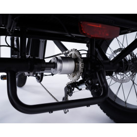 Tricycle adulte avec différentielfeu stop au freinage