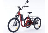 Tricycle électrique pour senior avec panier arrière grande capacité