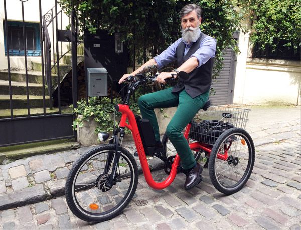 Tricycle Velo Electrique 3 Roues Frein Arriere A Disque Autonomie 50km