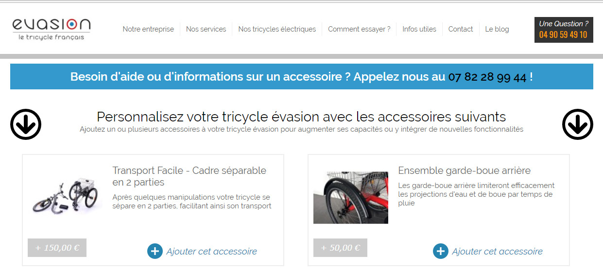 Configurez votre tricycle électrique Evasion