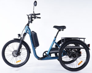 Vélo à trois roues électrique Damius EVASION bleu métallisé Vélo à trois roues électrique Damius EVASION bleu métallisé