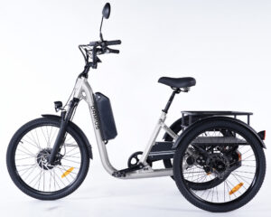 Tricycle électrique adulte Damius EVASION gris légerement champagne Tricycle électrique adulte Damius EVASION gris légerement champagne