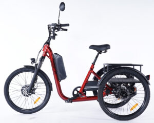 Vélo trois roues à assistance électrique Damius EVASION rouge Vélo trois roues à assistance électrique Damius EVASION rouge