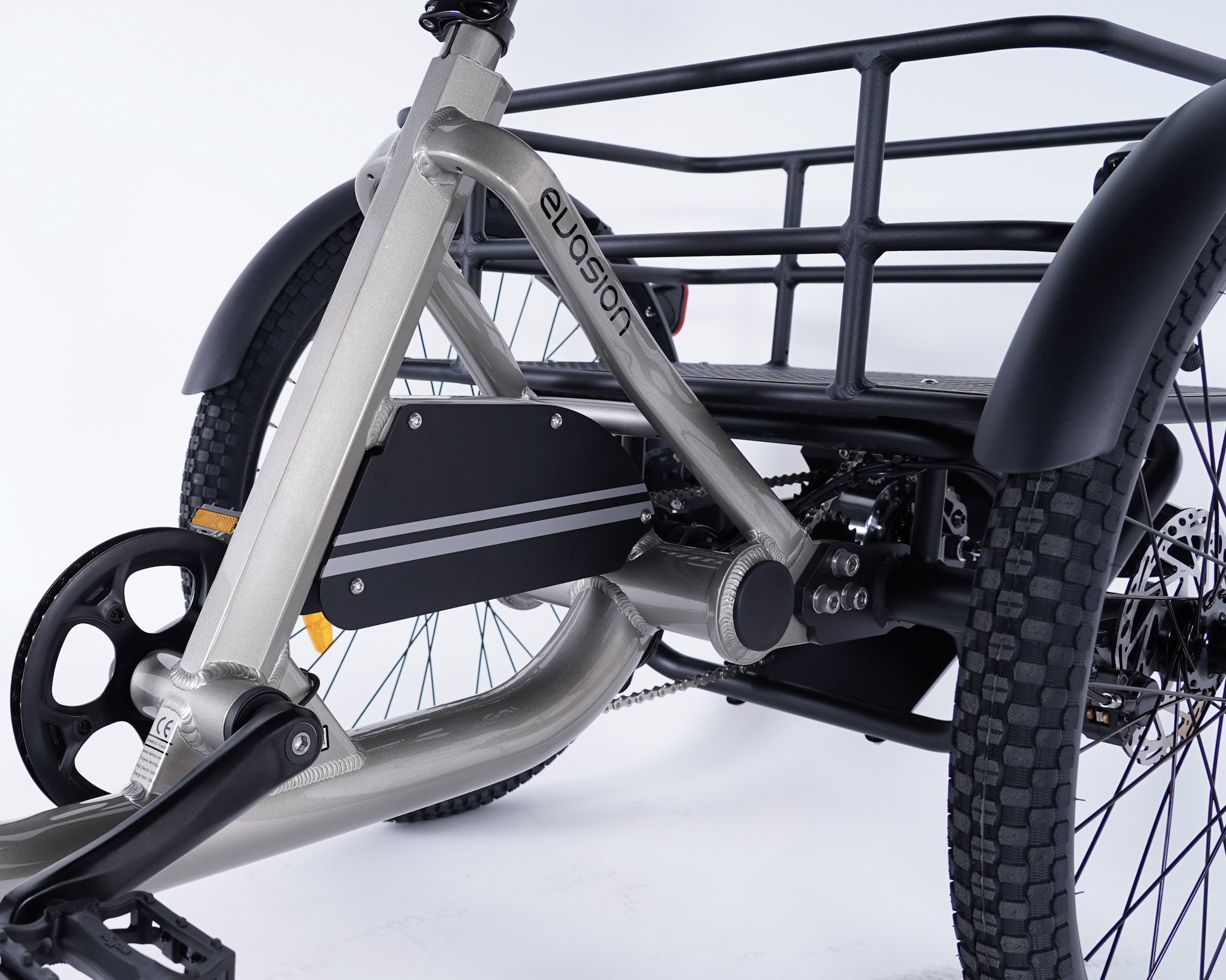 Vélo trois roues électrique Damius EVASION panier arrière grande capacité Vélo trois roues électrique Damius EVASION panier arrière grande capacité