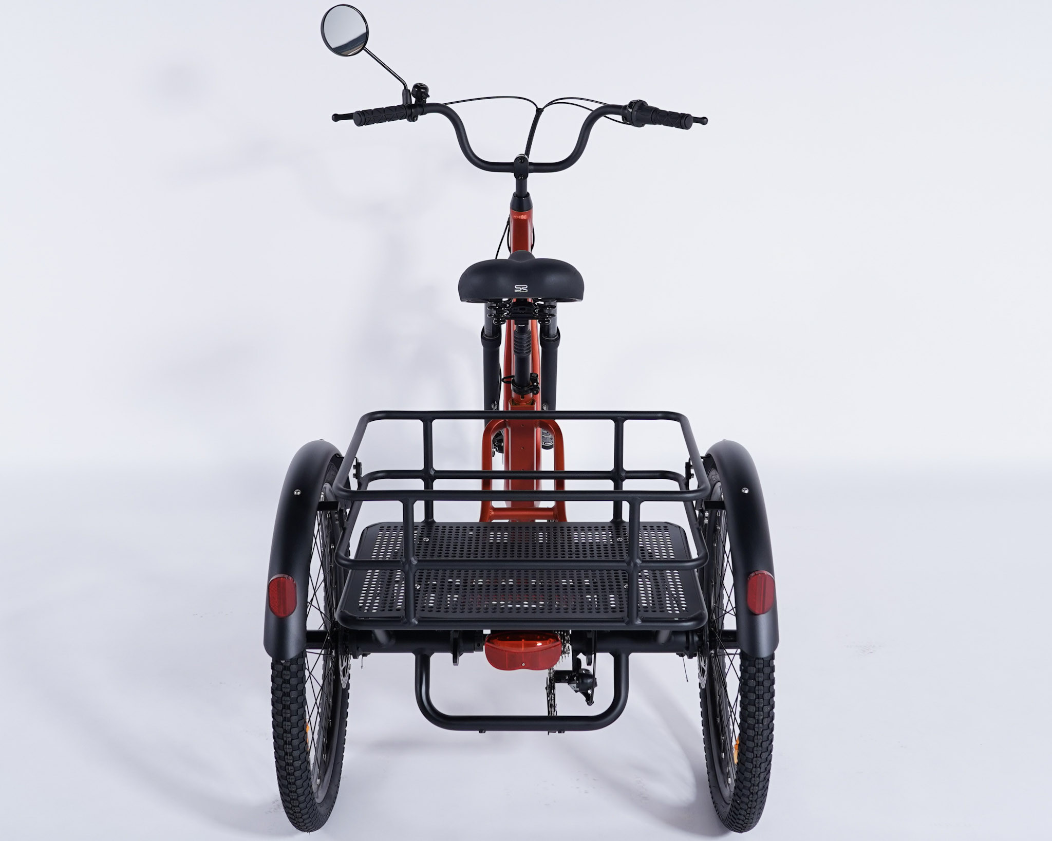 Tricycle adulte non électrique Damius ESSENTIEL grand panier arrière fil métal