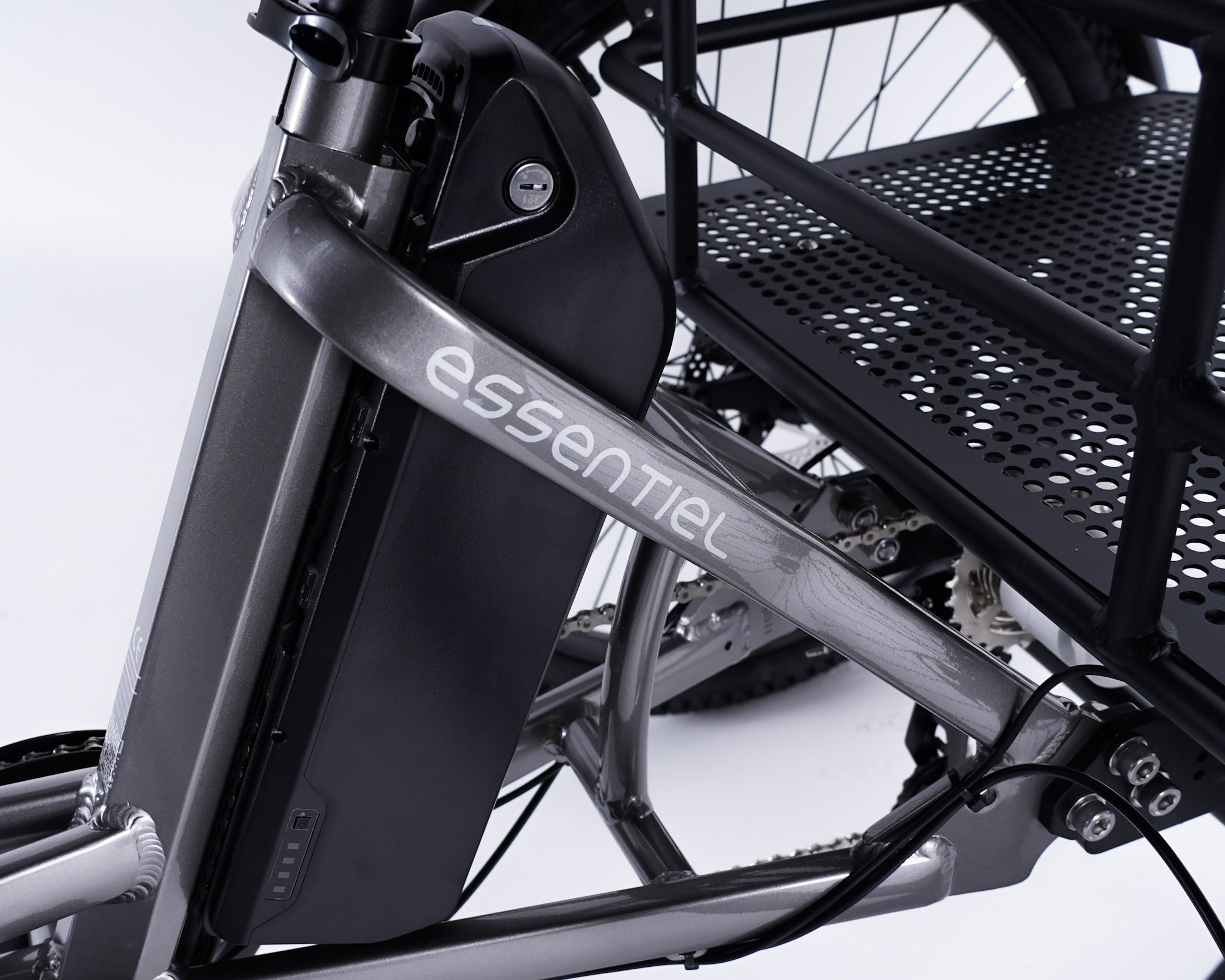 Batterie 360Wh d'origine (ou 540Wh et 720Wh en option) sur vélo 3 roues Essentiel