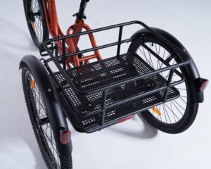 Tricycle adulte Damius ESSENTIEL panier arri&egrave;re grande capacit&eacute; 30 kg