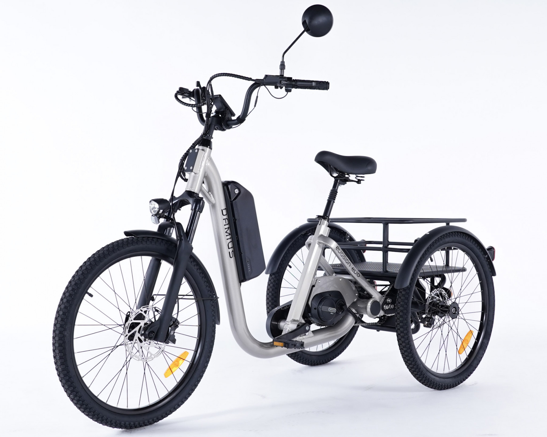 Vélo électrique stable trois roues Damius EVASION EVO gris