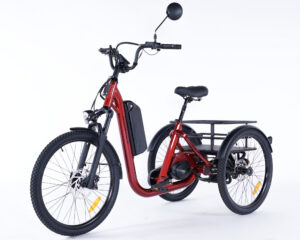 Tricycle Evasion électrique Rouge pour adulte