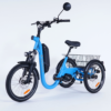 Tricycle électrique Damius EVASION moteur pédalier 95 Nm bleu