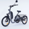 Tricycle adulte électrique Damius EVASION 95 Nm profil latéral gris