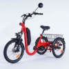 Tricycle à trois roues électrique Damius EVASION moteur central 95 Nm rouge
