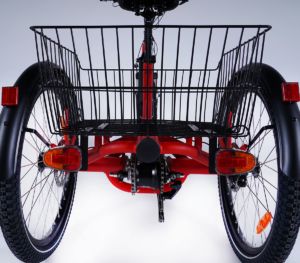 Tricycle &eacute;lectrique Damius EVASION 95 Nm feux stop et clignotants int&eacute;gr&eacute;s