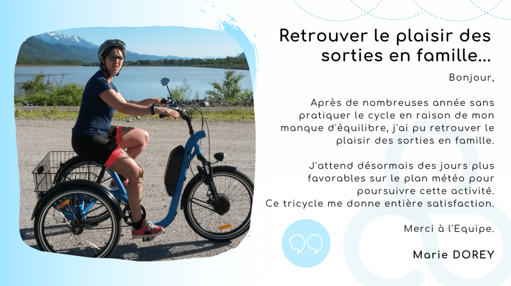 Tricycle adulte electrique Marie