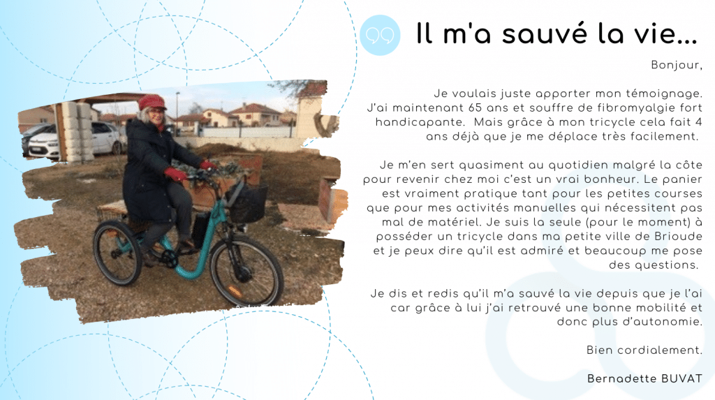 Tricycle electrique Bernadette