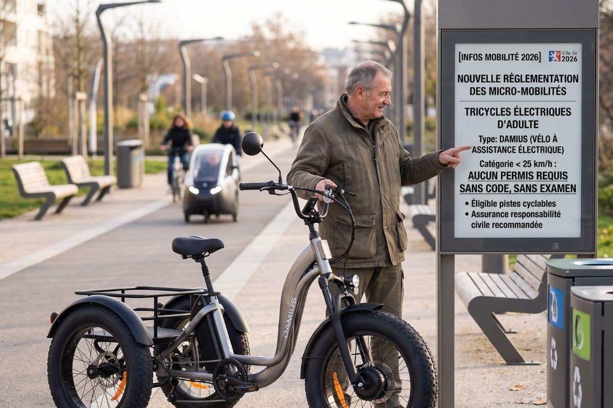 Faut il un permis pour conduire un tricycle adulte en 2026 ?