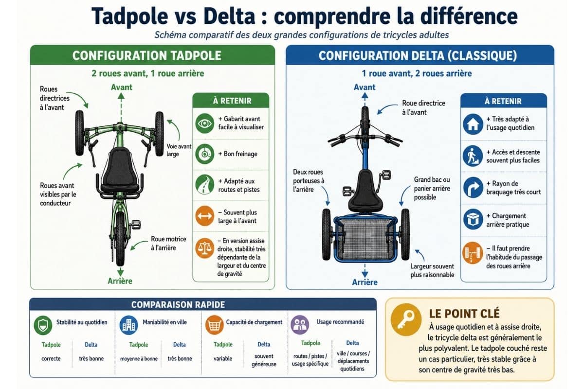 Tadpole vs delta