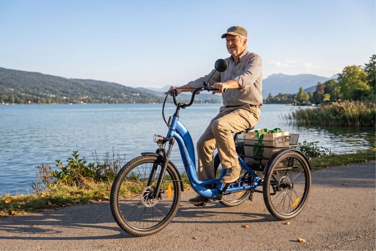 V&eacute;lo adapt&eacute; S&eacute;nior et personne &acirc;g&eacute;e Damius